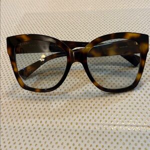 Gucci Sunglasses Light Green Lens/ Tortoise Frame 54 19 145 Made in Italy